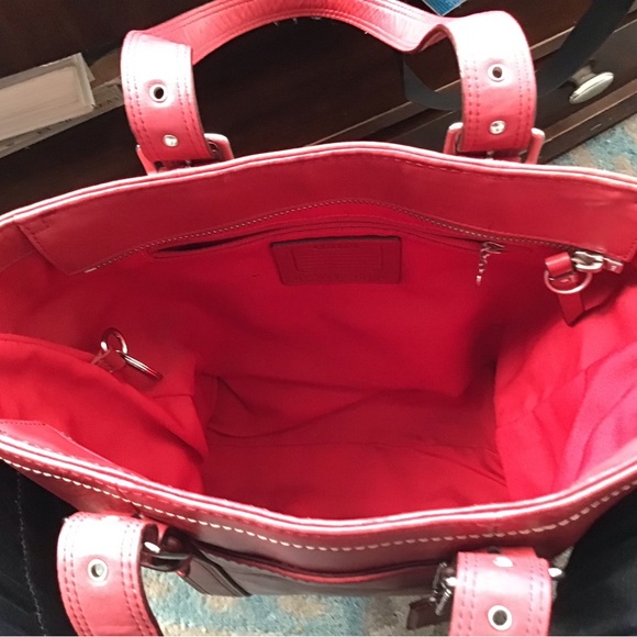 Vtg Coach Hampton Leather Tote E063-F10194 - Picture 9 of 15